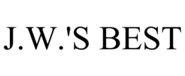 J.W.'S BEST trademark