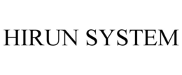 HIRUN SYSTEM trademark