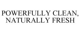 POWERFULLY CLEAN, NATURALLY FRESH trademark