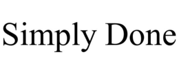 SIMPLY DONE trademark