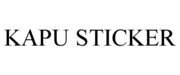 KAPU STICKER trademark