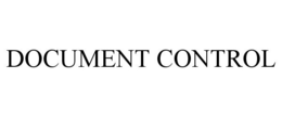 DOCUMENT CONTROL trademark