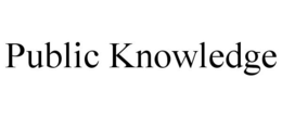PUBLIC KNOWLEDGE trademark