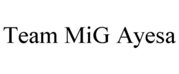 TEAM MIG AYESA trademark