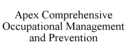 APEX COMPREHENSIVE OCCUPATIONAL MANAGEMENT AND PREVENTION trademark