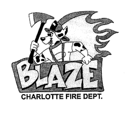 BLAZE CHARLOTTE FIRE DEPT. trademark