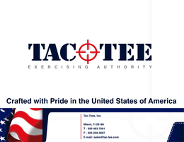 TAC TEE EXERCISING AUTHORITY CRAFTED WITH PRIDE IN THE UNITED STATES OF AMERICA trademark