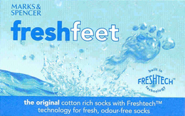 FRESH FEET MARKS & SPENCER FRESHTECH BUILT IN TECHNOLOGY THE ORIGINAL COTTON RISH SOCKS WITH FRESHTECH TECHNOLOGY FOR FRESH, ODOUR-FREE SOCKS trademark