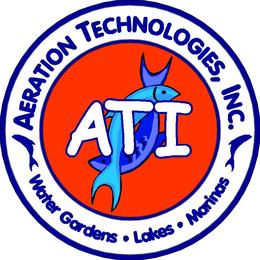 ATI AERATION TECHNOLOGIES, INC. WATER GARDENS LAKES MARINAS trademark