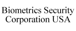 BIOMETRICS SECURITY CORPORATION USA trademark