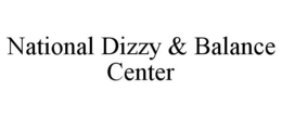NATIONAL DIZZY & BALANCE CENTER trademark