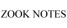 ZOOK NOTES trademark