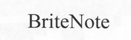 BRITENOTE trademark