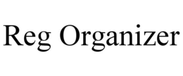 REG ORGANIZER trademark