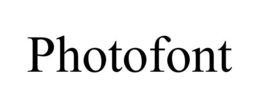 PHOTOFONT trademark