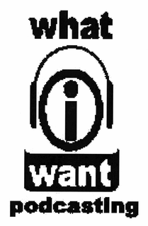 WHAT I WANT PODCASTING trademark