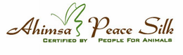 AHIMSA PEACE SILK CERTIFIED BY PEOPLE FOR ANIMALS trademark
