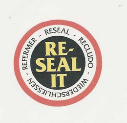 RE-SEAL IT RESEAL - RECLUDO - WIEDERSCHLIESSEN - REFERMER trademark
