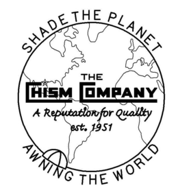 SHADE THE PLANET AWNING THE WORLD THE CHISM COMPANY A REPUTATION FOR QUALITY EST. 1951 trademark