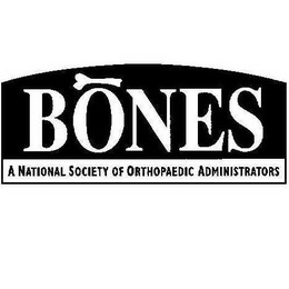 BONES A NATIONAL SOCIETY OF ORTHOPAEDIC ADMINISTRATORS trademark