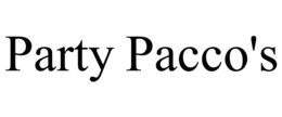 PARTY PACCO'S trademark
