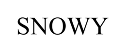 SNOWY trademark
