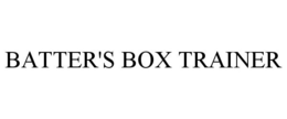 BATTER'S BOX TRAINER trademark