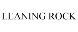 LEANING ROCK trademark