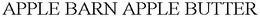 APPLE BARN APPLE BUTTER trademark