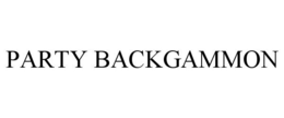 PARTY BACKGAMMON trademark