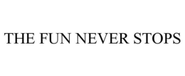 THE FUN NEVER STOPS trademark