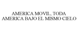 AMERICA MOVIL, TODA AMERICA BAJO EL MISMO CIELO trademark
