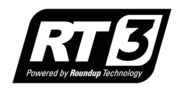 RT 3 POWERED BY ROUNDUP TECHNOLOGY trademark