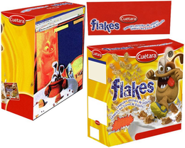 CUETARA FLAKES CEREALES VESTIDOS DE GALLETA CEREAIS EM FORMA DE BOLACHA trademark
