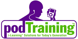 PODTRAINING I-LEARNING SOLUTIONS FOR TODAY'S GENERATION trademark