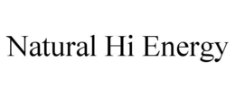 NATURAL HI ENERGY trademark