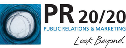 PR 20/20 PUBLIC RELATIONS & MARKETING; LOOK BEYOND. trademark