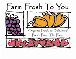 FARM FRESH TO YOU ORGANIC PRODUCE DELIVERED FRESH FROM THE FARM trademark