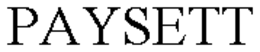 PAYSETT trademark