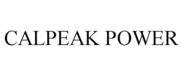 CALPEAK POWER trademark