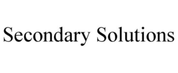 SECONDARY SOLUTIONS trademark