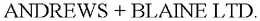 ANDREWS + BLAINE LTD. trademark