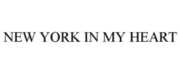 NEW YORK IN MY HEART trademark
