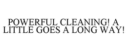 POWERFUL CLEANING! A LITTLE GOES A LONG WAY! trademark