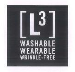 [L3] WASHABLE WEARABLE WRINKLE-FREE trademark