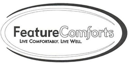 FEATURE COMFORTS LIVE COMFORTABLY. LIVE WELL. trademark