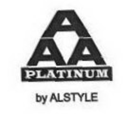 AAA PLATINUM BY ALSTYLE trademark