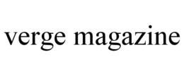 VERGE MAGAZINE trademark