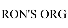 RON'S ORG trademark