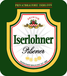 PRIVATBRAUEREI ISERLOHN ISERLOHNER PILSENER PREMIUM SAUERLANDER BRAUKUNST SEIT 1899 trademark